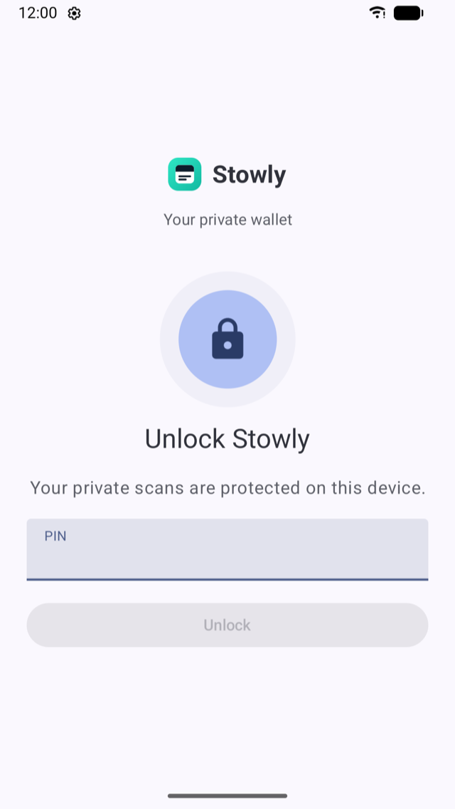 Stowly biometric app lock